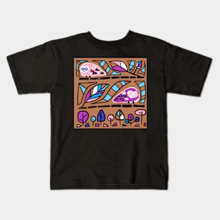 an owl pattern Kids T-Shirt